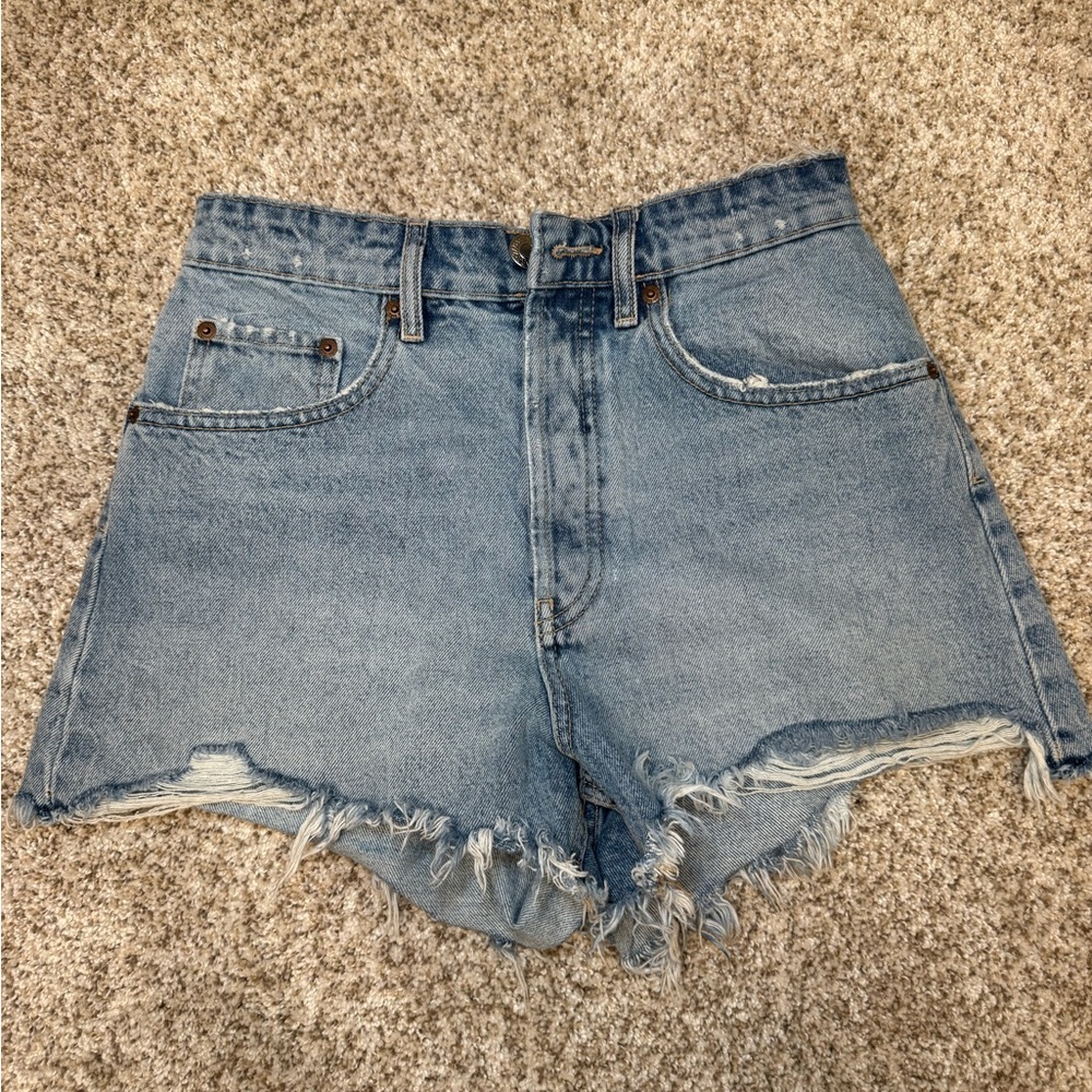 Womens high waist jean shorts